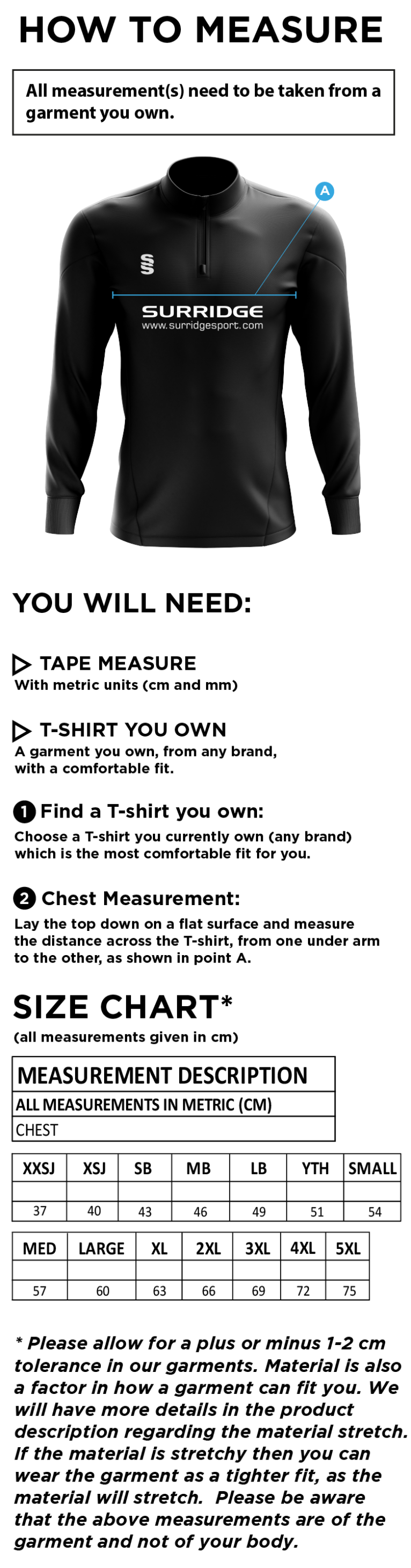  - Size Guide