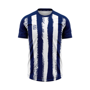 STRIKE SHIRT-Navy-White